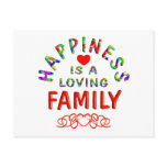 Family Happiness Postcard