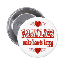 Family Hearts Pinback Buttons