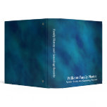 Family History/Genealogy Blue Velvet Vinyl Binder