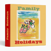 Family Holidays binder