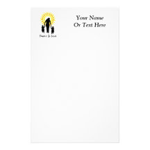 Family Is Love Sun Custom Stationery