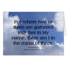 Family Matthew 18-20 Greeting Cards
