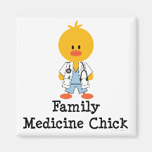 Family Medicine Chick Button Fridge Magnets