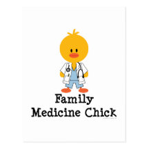 Family Medicine Chick Postcard