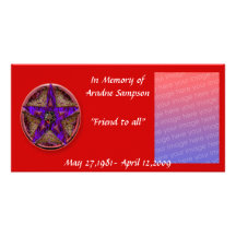 family memory card (pagan) photo card