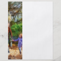 Family - Mother and Daughter Taking a Stroll Custom Flyer