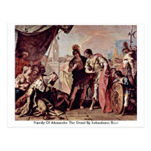 Family Of Alexander The Great By Sebastiano Ricci Post Card
