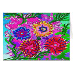 Family of flowers greeting cards