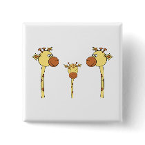 Family of Giraffes. Cartoon. Pins
