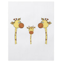 Family of Giraffes. Cartoon. Custom Flyer
