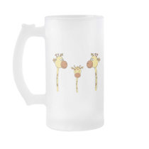 Family of Giraffes. Cartoon. Coffee Mug