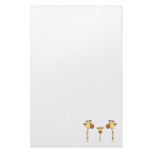Family of Giraffes. Cartoon. Stationery Paper