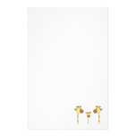 Family of Giraffes. Cartoon. Stationery Paper