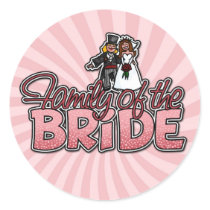 family of the bride stickers