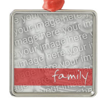 Family Photo Custom Ornament