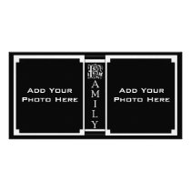 Family Photo Template Custom Photo Card