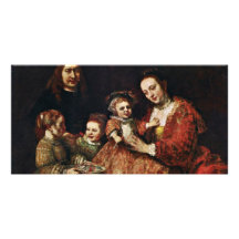 Family Portrait By Rembrandt Harmenszoon Van Customized Photo Card