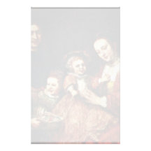 Family Portrait By Rembrandt Harmenszoon Van Stationery Paper