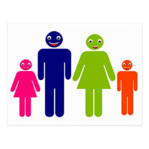 family postcard