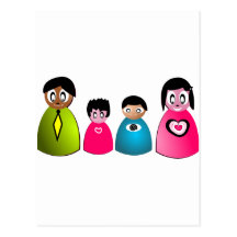 family postcard