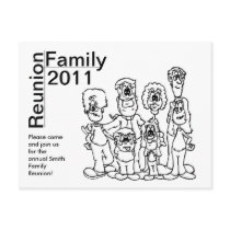 Family Reunion 2011 Colouring Invite
