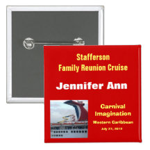 Family Reunion Cruise Badge-CIM2N Pinback Button
