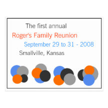 Family Reunion - Customizable Post Card
