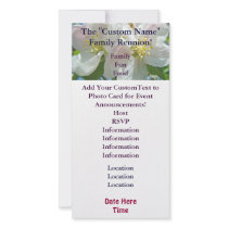 Family Reunion Invitation Cards Event Blossoms Photo Cards
