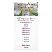 Family Reunion Invitation Cards Event Blossoms Photo Cards