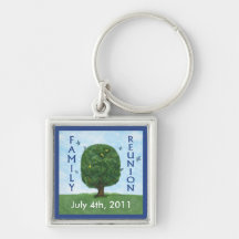 Family Reunion Keepsake Key Ring Key Chains