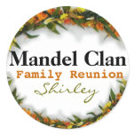 Family Reunion  Name tag sticker template