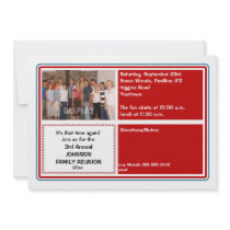 Family Reunion Photo Invitation