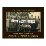 Family Reunion Photo Template Postcard