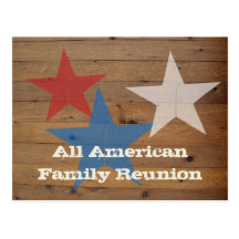 Family Reunion Postcard invitations