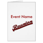 FAMILY REUNION  REUNION BANNER TEXT GREETING CARD