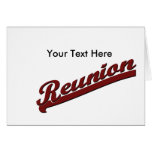 FAMILY REUNION  REUNION BANNER TEXT GREETING CARDS