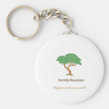 Family Reunion Tree - 2.25" Round Keychain