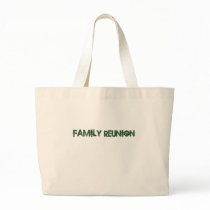 FAMILY REUNION TREE TEXT CANVAS BAGS