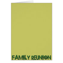 FAMILY REUNION TREE TEXT GREETING CARD
