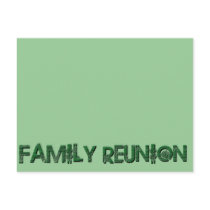 FAMILY REUNION TREE TEXT POST CARD