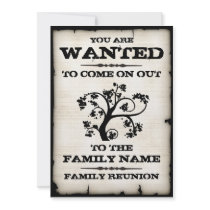 Family Reunion Wanted Invitations