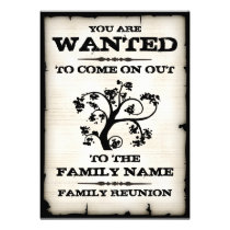Family Reunion Wanted Invitations invitations