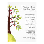 Family Reunion Watercolor Heart Tree Invite invitations