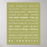 Family Rules Poster