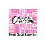 Family Square Breast Cancer Post Cards