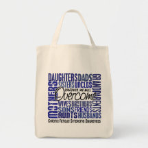 Family Square CFS Chronic Fatigue Syndrome Tote Bags