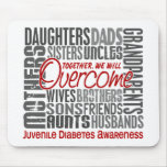 Family Square Juvenile Diabetes Mousepad