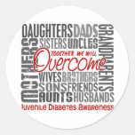 Family Square Juvenile Diabetes Stickers