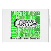 Family Square Muscular Dystrophy Greeting Cards
