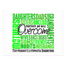 Family Square Non-Hodgkin's Lymphoma Postcard